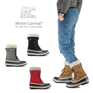 [2020秋冬新作][20%OFF!] ソレル ブーツ スノーブーツ レディース SOREL NL3483 WINTER CARNIVAL ウィンターカーニバル 防水