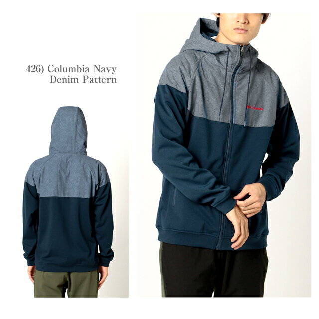 [2020秋冬新作][30%OFF!] コロンビア アウター ジャケット マウンテンパーカー COLUMBIA PM3814 RED TABLE PINES PATTERNED FULL ZIP HOODIE レッド テーブル パインズ パターンド フーディ スウェット 防風 撥水 紫外線カット