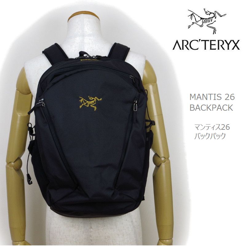 [新作] アークテリクス リュック 黒 ブラック ARC'TERYX MANTIS 26 MANTIS26 BACKPACK マンティス 26 マンティス26 バックパック 26リットル デイパック キャンプ キャンプウエアのサムネイル