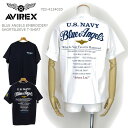 [2024春夏新作] アビレックス tシャツ AVIREX アヴィレックス ブルーエンジェルス 刺繍 半袖 Tシャツ BLUE ANGELS EMBROIDERY SHORTSLE..