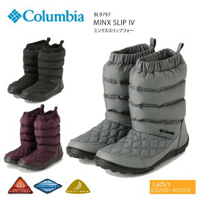 [2021秋冬新作][40%OFF!] コロンビア ブーツ スノーブーツ スノーシューズ COLUMBIA BL9797 Minx Slip IV ミンクススリップフォー オムニヒート オムニテック レディース 防水 透湿 キャンプ キャンプシューズ