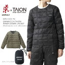 20 OFF 2023秋冬新作 グラミチ タイオン インナー ダウン ジャケット GRAMICCI TAION G3FU-J101-TG INNER JACKET ダウンジャケット キャンプ キャンプウェア アウトドア