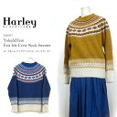  ハーレーオブスコットランド ヨーク&ヘム フェアアイル クルーネックセーター ハーレー Harley of Scotland Yoke & Hem Fair Isle Crew Neck Sweater L4859/7 レディース ニット ハーレー オブ スコットランド