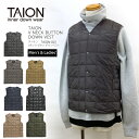 タイオン インナーダウン メンズ [10%OFF] [2023秋冬新作] TAION タイオン インナーダウン ベスト TAION-001 TAION V NECK DOWN VEST Vネック ダウンベスト 前あき ダウン キャンプ キャンプウェア アウトドア 800フィルパワー