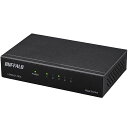 バッファロー 5ポート スイッチングハブ GIGA 金属筐体 簡易パッケージ 壁掛け設置対応 LSW6-GT-5ESL/NBK(2)