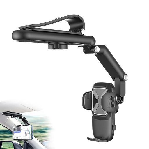 【最新改良型・視界を遮らないサンバイザー車載ホルダー】 ダッシュボードやエアコン送風口を塞がない、車のサンバイザーに挟むだけの簡単取り付けスマホホルダーです。視界の邪魔にならず、ナビ確認やハンズフリー通話がより安全に行えます。工具不要で誰でも数秒で設置できる便利なカーアクセサリーです。 【360度自由回転&amp;アーム角度調節】 ボールジョイントを採用し、360度お好みの角度に調整可能です。縦向き・横向きはもちろん、見やすいベストなポジションに微調整できるスマホスタンドとして活躍します。使わない時はコンパクトに折りたたんで収納できる格納式デザインです。 【安定性抜群・振動に強いホールド力】 走行中の揺れや段差の衝撃でも、スマートフォンがしっかり固定され落下を防ぎます。アーム部分には保護パッドを備え、スマホ本体やサンバイザーを傷から守りながら抜群の安定性をキープする携帯ホルダーです。 【片手でスムーズに着脱可能】 クリップ式機構により、片手だけでスマートフォンの装着・取り出しが素早く行えます。運転中の無駄なストレスを軽減し、スムーズな操作性を実現した人気の車載用ホルダーです。