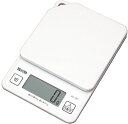 タニタクッキングスケール1g単位で1kgまで計れる収納に便利なフック穴付きホワイトKD-187WHキッチンはかり料理デジタル