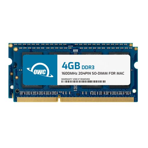 OWC 8GB PC3-12800 DDR3L 1600MHZ SO-DIMM 204ピン CL11 メモリ アップグレードキット IMAC/MAC MINI/MACBOOK PRO対応 8GB 4GB-モジュール 2X4GB 