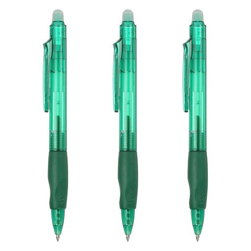 PATIKIL 3本セット 消えるジェルペン 0.5mm ノック式 極細 熱で消える マーキング...