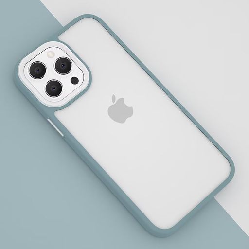 SGTMAYX iPhone 対応 11 との互換性あり ケース ストラップホール付き クリア 半透明 iPhone 対応11 カバー レディース アイフォン11 背面 ハード 配色 薄型 可愛い,ブルー