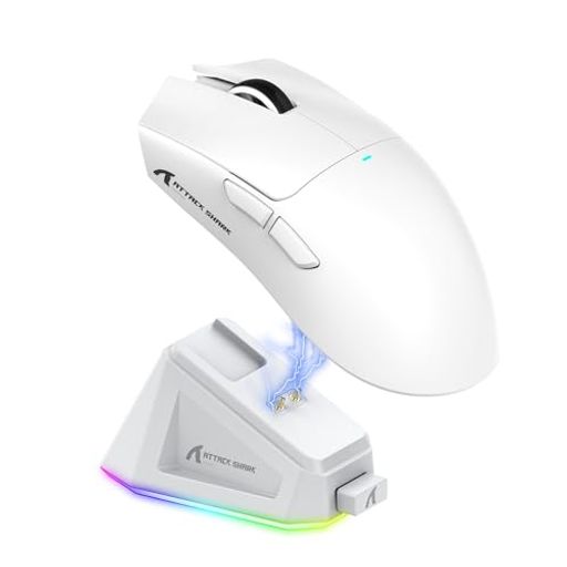 ATTACK SHARK X11 ゲーミングマウス ワイヤレス 無線 2.4g/Bluetooth/USB-C 超軽量...