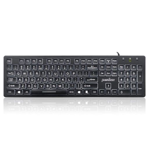 PERIXX(ペリックス) PERIBOARD-317 バックライトキーボード 有線 バックライト USB接続 見やすい大きなプリントのキートップ使用 英語配列【正規保証品】 (四角キー) PERIXX(ペリックス) PERIBOARD-317 バックライトキーボード 有線 バックライト USB接続 見やすい大きなプリントのキートップ使用 英語配列【正規保証品】 (四角キー)