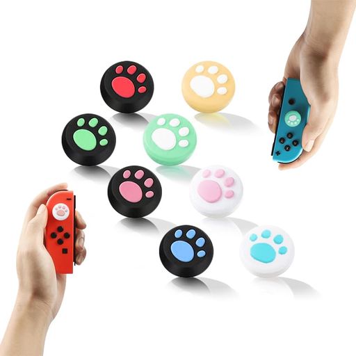 アナログスティックカバーキャップロッカーキャップ【Switch/SwitchLite/SwitchOled対応】親指グリップキャップジョイスティックキャップNintendoJoy-Conジョイスティックカバー保護カバー猫肉球