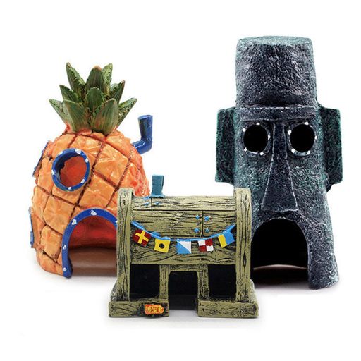 DFsuccesアクアリウムパイナップルハウスイカルドの家装飾3点セット水槽用アクセサリー魚のおもちゃDIY..