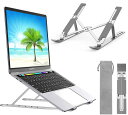 ノートPCスタンド折りたたみ式ノートパソコンスタンドPEWESVPCスタンドアルミ合金製タブレットスタンド卓上6段階調整超軽量持ち運び便利ノートパソコン台姿勢改善腰痛・猫背・肩こり解…