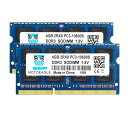 DDR3 1333MHZ PC3-10600 1.5V 4GB×2枚 204PIN CL9 NON-ECC SO-DIMM MAC 対応 ノートPC用メモリ