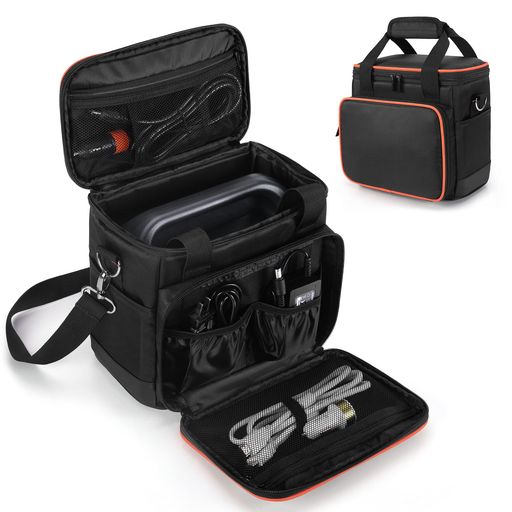 【サイズ】サイズ:24.1x14x20.3CM。Trunabのポータブル電源収納バッグは、Jackery Explorer 240ポータブル電源と互換性があります。または、ご注文の前に、ポータブル電源のサイズが適切かどうかを確認してください。 【高品質な素材&amp;優れる安定性】ポータブル電源バッグの外側は、高品質のナイロン素材と撥水加工のポリエステルでを採用し、耐久性及び耐引裂性のある物です。内部が保護層の設計により、クッション材が入っているクッションマットで衝撃に耐えられ、完全な保護を提供しています。 【多機能】ポータブル電源の収納だけでなく、ACアダプター、充電器、充電ケーブルなども収納できます。滑り止めパッドを備えた防水ボトムは、地面との摩擦を減らします。貴重なポータブル電源をあらゆる方向から保護します。 【持ち運び便利】パッド入りハンドルと調節可能なパッド入りショルダーストラップがあって、肩への負担を大幅に軽減します。ショルダーストラップは取り外しが可能であり、長さの調整もできるため男女問わず使いやすい収納バッグとなっております。