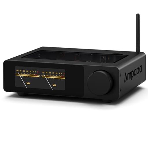 Ampapa x Douk Audio コラボレーション: 高評価を得たDouk Audio A5アンプを基に構築されたD1は、TPA3255チップ、HPF、PRE-OUT、ソケット式オペアンプといった中核機能を継承—さらにデジタルVUディスプレイ、TRSバランス入力、Bluetooth 5.2、トレブル/バスコントロール、リモコンなどをアップグレードし、次世代のHiFiパフォーマンスを実現。 レトロな魂を宿すデジタルVUメーター: D1は、クラシックな美学と現代の実用性を融合した鮮やかなOLEDスクリーンを特徴とします。クラシックなイエロー、ブルー、またはブラックの7つのVUスタイルをお楽しみいただけ、全ての操作と再生のリアルタイムフィードバックを視認できます。スタイリッシュかつ機能的であり、音楽に命を吹き込みます。 真の2.1システムのために設計: 調整可能な30–200Hzハイパスフィルターは、メイン出力から低周波数を除去し、ステレオスピーカーにより優れた明瞭度で中域と高域に集中させることを可能にします。