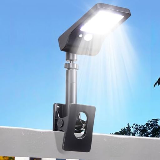 LIFENGSOLER 60LED ソーラーライト 屋外 IP65防水人感センサー 600ルーメン 超高輝度 昼白色 垂直と水平クリップ式センサーライト 屋外 ソーラー 人感 3つ感知モード 防犯対策 玄関 駐車場 ガー…