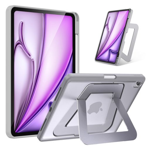 Rakuten - 【米軍MIL規格・縦置き/横置きスタンド】iPad Air 11インチ ケース M4(2026)・M3(2025)・M2(2024)対応 iPad Air 第5/4世代(2022/2020)専用カバー アルミ調節式 縦横スタンド ペンシルホルダー付き