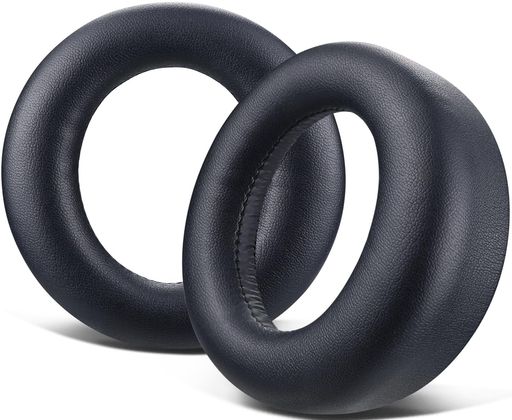 SOULWITイヤーパッドイヤークッションforSonyPULSE3DPlayStation5PS5CFI-ZWH1Jとの互換性がありヘッドセット交換パッドソフトプロテインレザー高密度フォームブラック