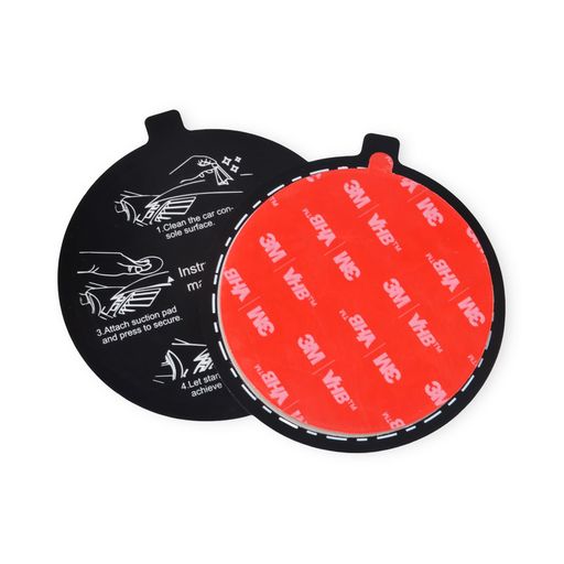 YNIBST車載無線機ホルダー吸盤ベース吸盤車載スタンド取り付けシートダッシュボード取付吸盤基台補助板強力両面テープ付き円型直径78MM2枚セット