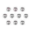 PH PANDAHALL 約300個 合金 スペーサービーズ 4X5MM 穴2.5MM 菊座 花座 座金 チベッ風 ビーズ ロンデル メタルビーズ チャーム ジ...