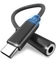 2023新版 イヤホン変換アダプタ USB TYPE-C TO 3.5MM タイプC イヤホンジャック 変換音楽/通話/音量調節 ハイレゾ対応 DAC搭載 HIFI ナイロンケーブル 高耐久 IPAD/IPAD PRO/ANDROID/TYPE