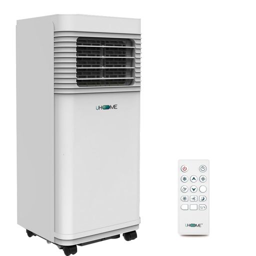 Uhomeスポットクーラー家庭用移動式エアコン【工事不要】冷房7畳除湿2.35KW業務用冷風置き型クーラー2段階風速窓用睡…