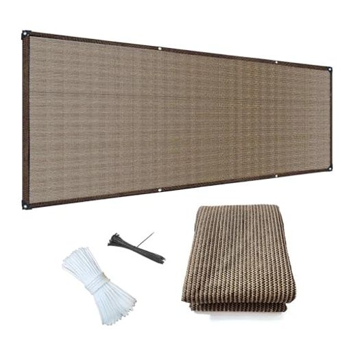 晨陽小店ベランダ目隠し遮光ネットプライバシー保護日よけシェードベランダ庭目隠しシート厚みを増した..