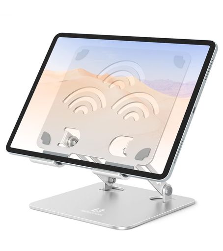 ipadスタンド-タブレットスタンド-絵描きホルダー-ToBeoneer(ツビワ)-アイパッド高さ角度調整可能持ち運び便利折りたたみ式イラスト置き台卓上アルミ製軽量充電stand立て在宅ワークZOOM会議