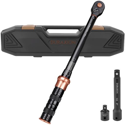 DURAXION トルクレンチ 車 プレセット型 差込角12.7 mm (1/2インチ) 20-220N.m タイヤ交換 バイク用 自動車 エンジン 作業工具 オートバイ 機械の整備 高精度 正方向プラスマイナス3% 逆方向プラス…