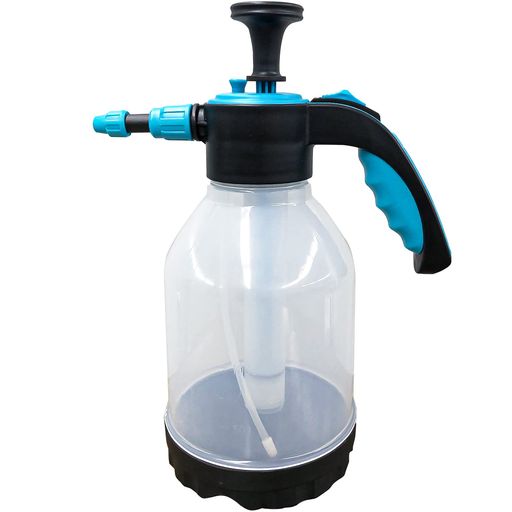 ポンピングで圧を貯め、その圧でミストを連続噴射できる蓄圧式のスプレー。 [サイズ]約幅23x奥行13.5x高さ30.5cm [重量]約450g [内容量]約1.5L