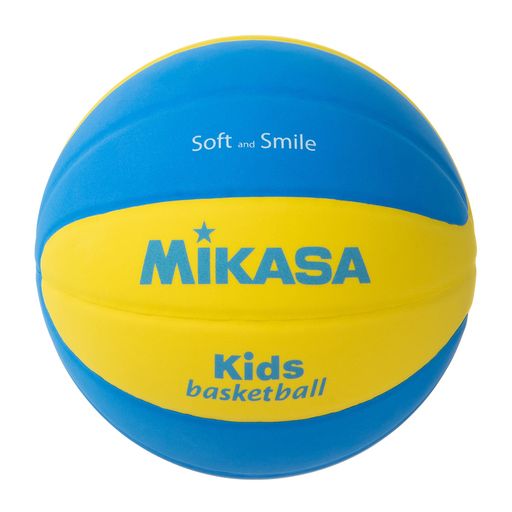 ミカサ(MIKASA)スマイルバスケットボール5号(男子用・女子用・小学生)EVA特殊スポンジスマイルシリーズ黄/青SB5-YBL推奨内圧0.20~0.25(kgf/cm2)