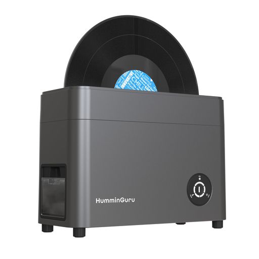 HumminGuruハミングルHG-01超音波式アナログレコードクリーナーHG01 7インチと10インチ用の専用アダプタ付き(HG017”/10”/12”)