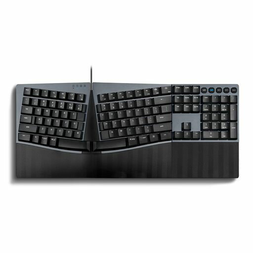 Rakuten - Perixx Px Ergo Mech エルゴノミクスキーボード メカニカル フルサイズ ロープロファイル 有線接続 USB Windows/Mac OS Xと互換性あり ブラック 英語配列 PERIBOARD-535 (赤軸)