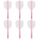 PATIKIL統合ダーツシャフトとフライト6個入り2BA耐久プラスチックダーツフライト交換用アクセサリーピンク