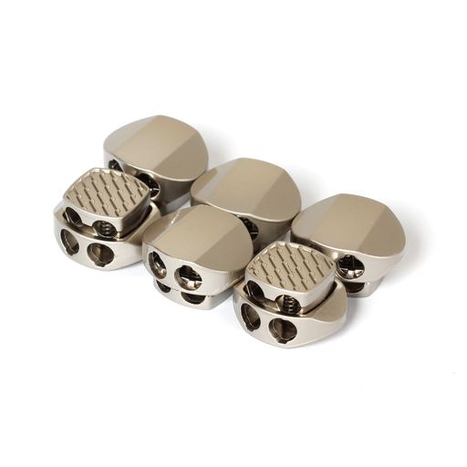 [Proooooces]コードストッパー2穴4mm6個入りコードロック紐止靴紐留め具ドローコードストッパストラップパラコード帽子用あごひもコードロック手作り留め具材料素材パーツDIY手芸ハンドメ…