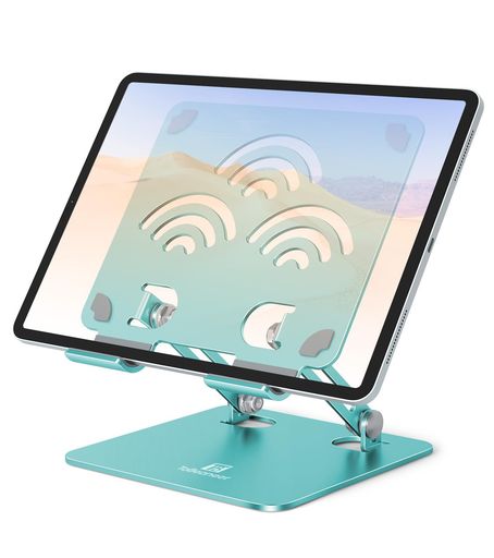 ipadスタンド-タブレットスタンド-絵描きホルダー-ToBeoneer(ツビワ)-アイパッド高さ角度調整可能持ち運び便利折りたたみ式イラスト置き台卓上アルミ製軽量充電stand立て在宅ワークZOOM会議