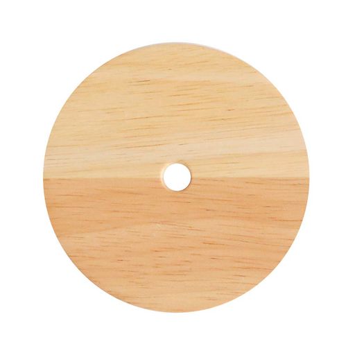 ウェック(Weck) 木フタ FLAT TOP WOODEN LID w/HOLE M WW-024M ナチュラル