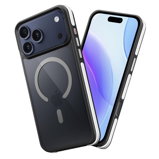 樂天商城 - fagazzfu対応iPhone17ProMaxケースMagSafe対応耐衝撃半透明【滑り止めと衝突防止のツーインワンエッジ】対応iPhone17ProMaxスマホケース衝撃吸収滑り止め傷防止の