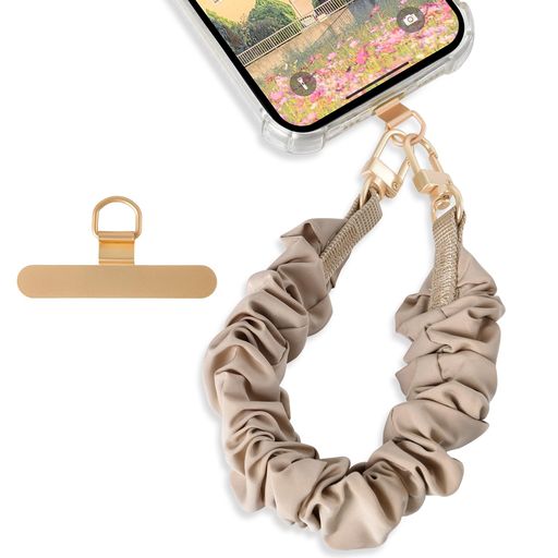 [Yeepan]スマホストラップ手首ハンドストラップ携帯ストラップ長さ26cm可愛いフリルiphoneスマホすとらつぷストラップ紐全機種対応ストラップホルダー付き