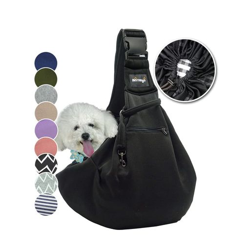 NATUYAペットスリングペットバッグ小型犬猫用キャリーバッグバックルペットスリング抱っこ紐ペットバッグショルダーバッグ通気性安全ロープ付き調節可能ギフトソフトキャリーバッグメ…