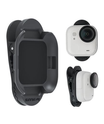 Qanuxy Insta360 GO Ultra バックパッククリップ 360度回転 軽量コンパクト マグネット式取り付け 帽子 服 バッグストラップ対応 強力ワニ口クリップ アウトドア撮影アクセサリー