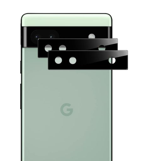 WIGSII 対応 GOOGLE PIXEL 6A 用 カメラフィルム 【2枚-黒】 日本AGC旭硝子素材製 PIXEL6A カメラ保護フィルム 超薄型 硬度9H 耐衝撃 耐スクラッチ 透過率高 指紋防止 撥水撥油 ピクセル6 対応 レンズ保護フィルム