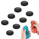 switchスティックカバーアナログスティックカバー8個入りTPUシリコン製Switch&SwitchLiteに対応switchスティックカバー修理紛失破損対策に最適コントローラーキャップ(ブラック)