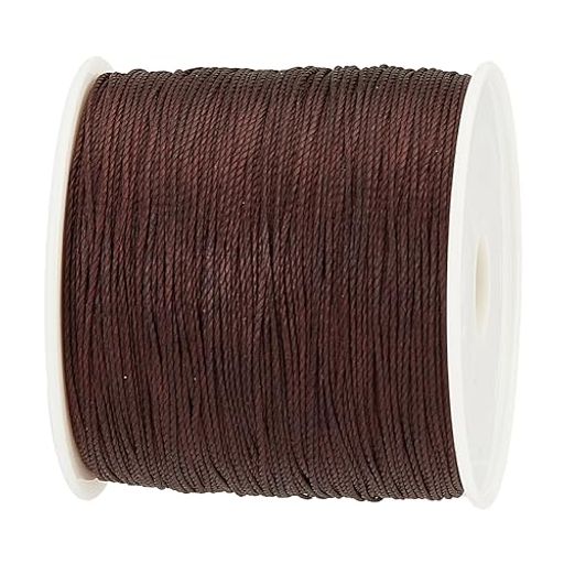 PHPandaHall約106m/巻きポリエステル製蝋引き紐直径0.5mmロウ引き糸ワックスコード手縫い糸アクセサリー用糸レザークラフト手芸用品ジュエリー用アクセサリーパーツ手作り素材ココナッツブ…