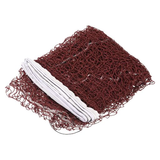 網柱 - MMETERXITY折りたたみバドミントンネット-ポータブルで耐久性のあるバドミントン交換用ネットポリプロピレン製屋内/屋外/庭用(14x2.5フィート赤色)