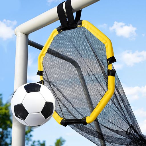 サッカーターゲット サッカーゴール ターゲット 取り外す可能 持ち運びやすい 取り付け簡単 (黄色)