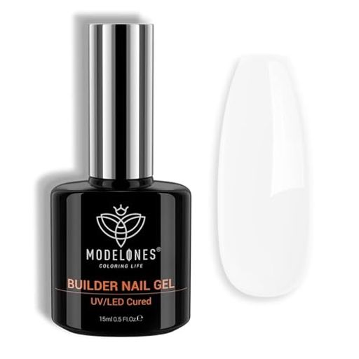 Modelones 7in1ビルダージェル 乳白色 15ml ベースコート ネイル保護 ネイルビルダ...
